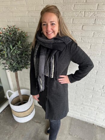 JDY JDYECHO LIFE COAT OTW NOOS BLACK/MELANGE JDY JDYECHO LIFE COAT OTW NOOS BLACK/MELANGE