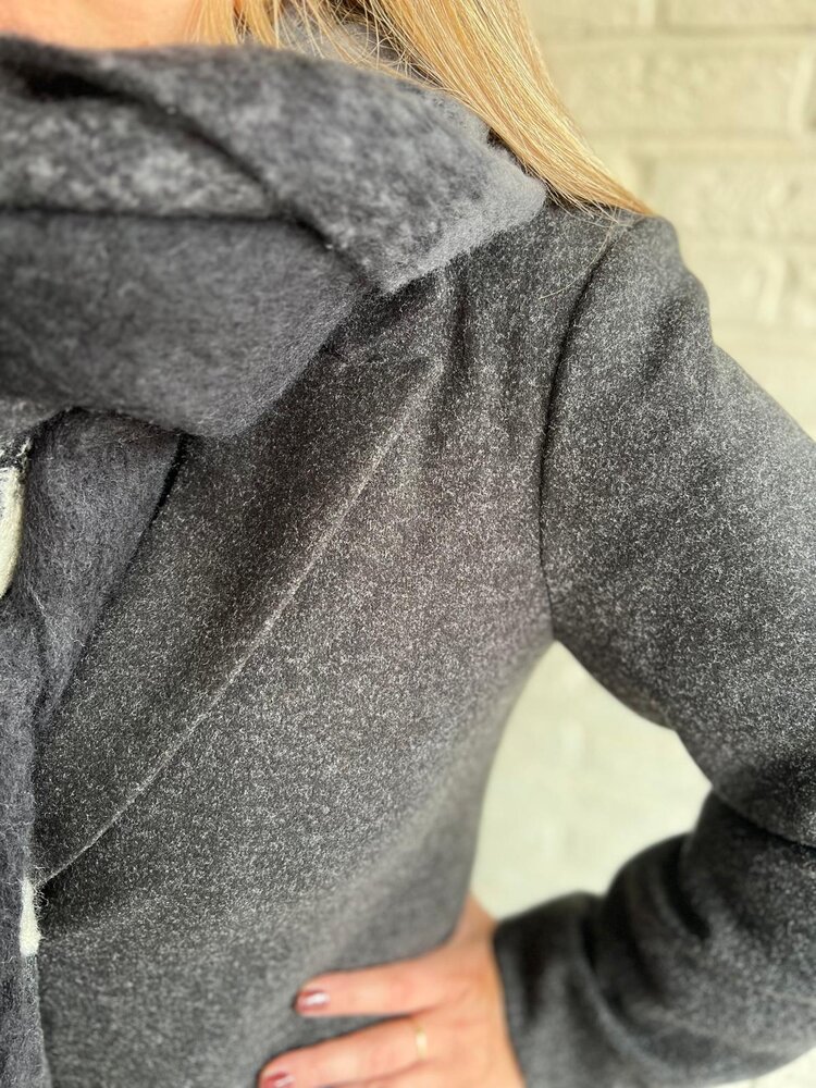 JDY JDYECHO LIFE COAT OTW NOOS BLACK/MELANGE JDY JDYECHO LIFE COAT OTW NOOS BLACK/MELANGE