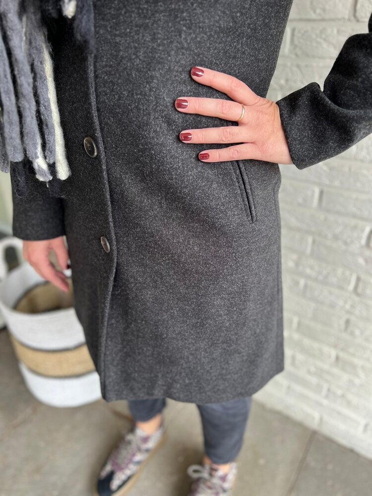 JDY JDYECHO LIFE COAT OTW NOOS BLACK/MELANGE JDY JDYECHO LIFE COAT OTW NOOS BLACK/MELANGE