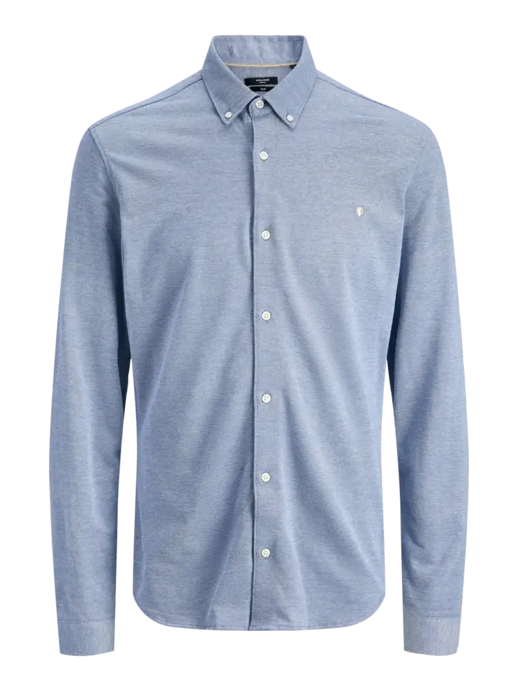 Jack en Jones JPRBLUBLAKE PIQUE DETAIL L/S SHIRT