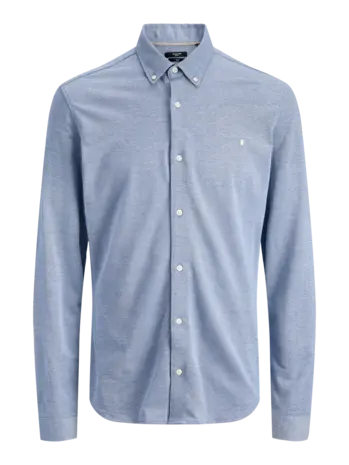 Jack en Jones JPRBLUBLAKE PIQUE DETAIL L/S SHIRT