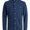 Jack en Jones JPRBLUBLAKE PIQUE DETAIL L/S SHIRT