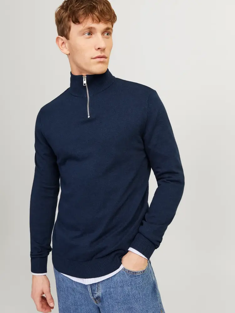 Jack en Jones JJEEMIL KNIT HALF ZIP NOOS
