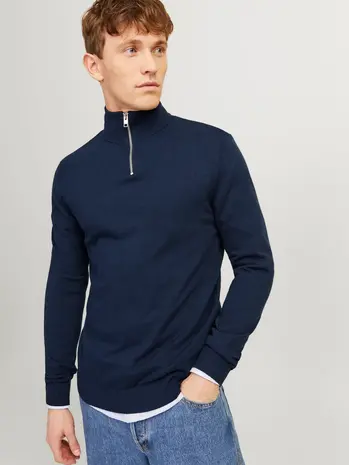 Jack en Jones JJEEMIL KNIT HALF ZIP NOOS