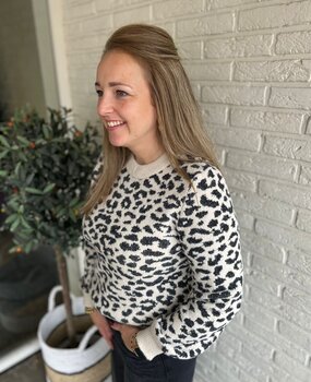 JDY JDYLORRAINE ANIMAL L/S PULLOVER KNT NOOS