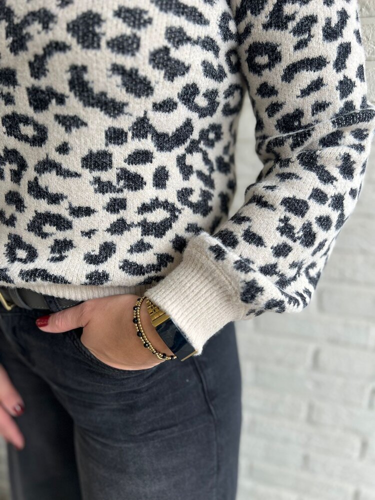 JDY JDYLORRAINE ANIMAL L/S PULLOVER KNT NOOS