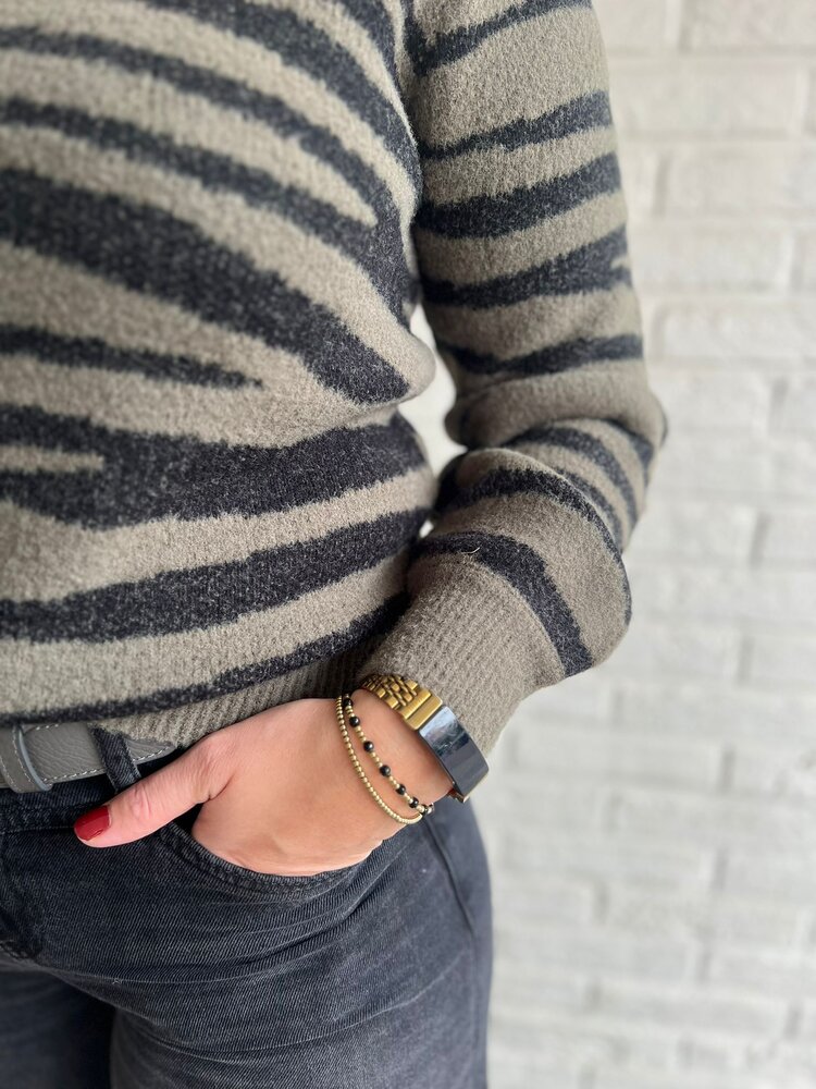 JDY JDYLORRAINE ANIMAL L/S PULLOVER KNT NOOS