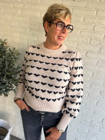 JDY JDYSIGRID LIFE L/S ON  PUFF PULL KNT NOOS