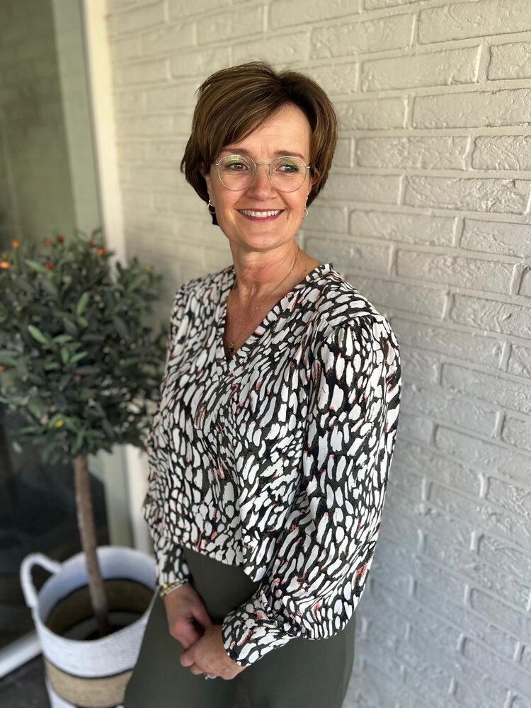 Mi Piace BLOUSE TRAVELSTOF 202651 DEEP DEPTH/ KIT ABSTRACTE PRINT