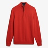 Superdry WOOL BLEND HALF ZIP JUMPER VERMILLION ORANGE MARL