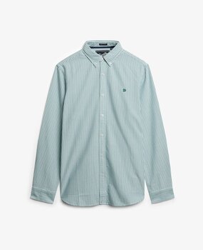 Superdry CLASSIC OXFORD L/S SHIRT PEPERMINT CHALK STRIPE Superdry CLASSIC OXFORD L/S SHIRT PEPERMINT CHALK STRIPE