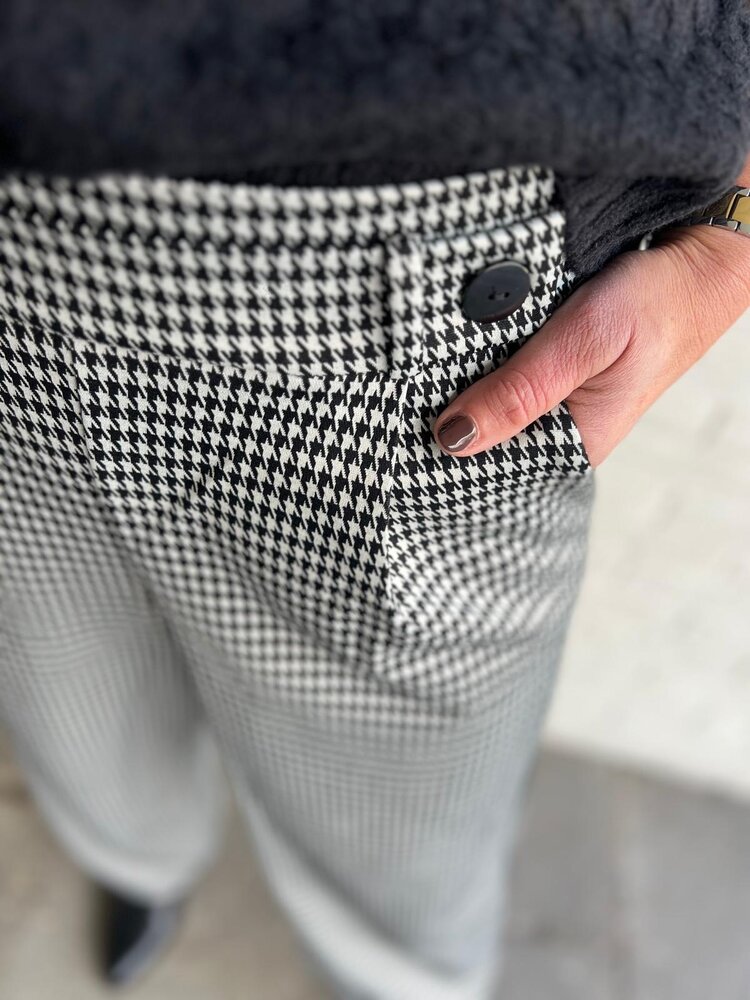 JDY JDYGEGGO MIA LONG CHECK PANT JRSNOOS