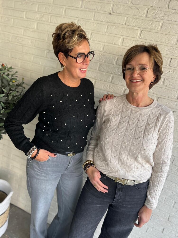 JDY JDYCARMEN L/S O-NECK PEARL PULLOVER KNT