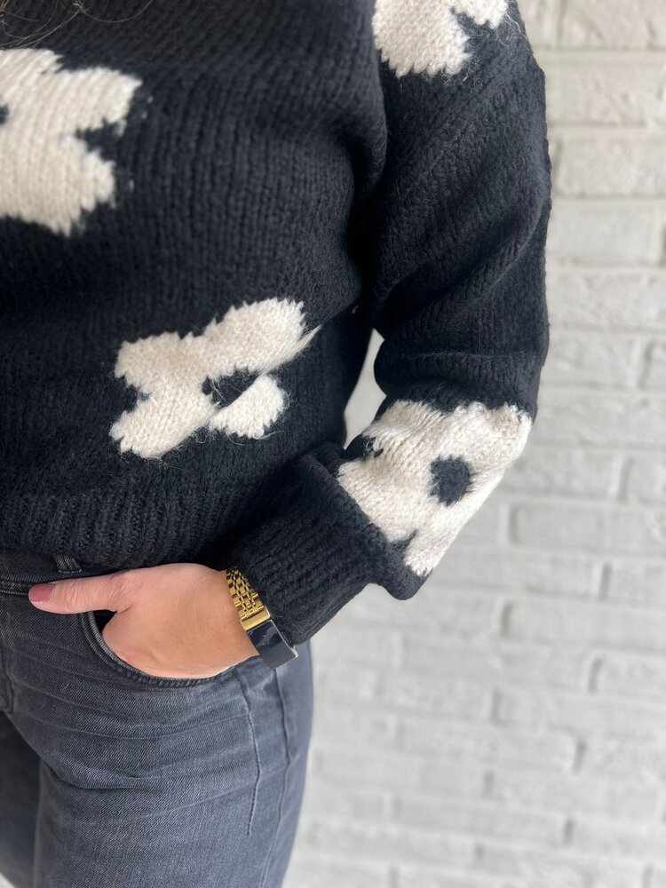 JDY JDYKILIAN FLOWER L/S PULLOVER KNT