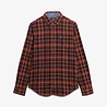 Superdry L/S COTTON LUMBERJACK SHIRT LOGGER CHECK ORANGE
