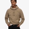 Superdry MICRO LOGO FLEECE HOOD WINTER TWIG BEIGE