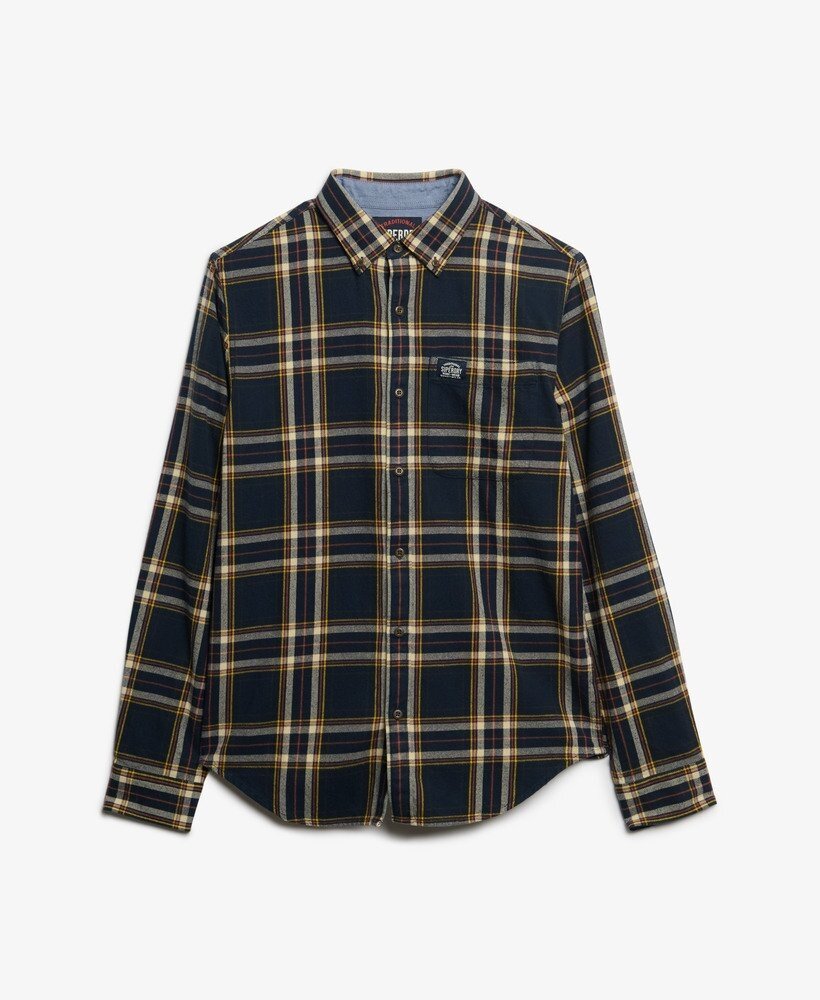 Superdry L/S COTTON LUMBERJACK SHIRT BRYCE CHECK NAVY