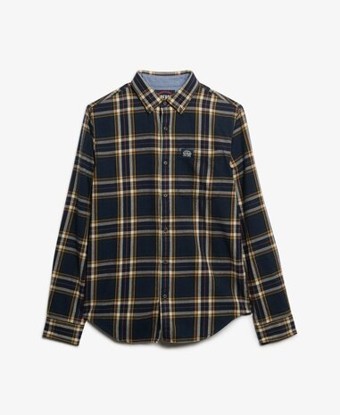 Superdry L/S COTTON LUMBERJACK SHIRT BRYCE CHECK NAVY