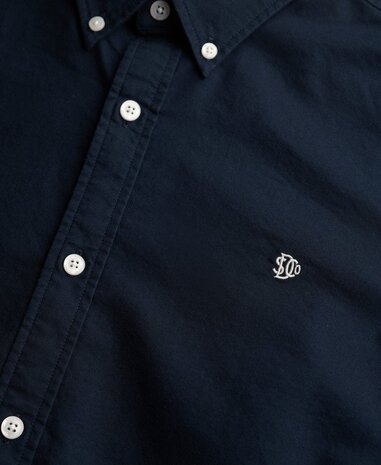 Superdry CLASSIC OXFORD L/S SHIRT ECLIPSE NAVY