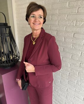 Mi Piace BLAZER TRAVELSTOF 202646 BONDED BURGUNDY