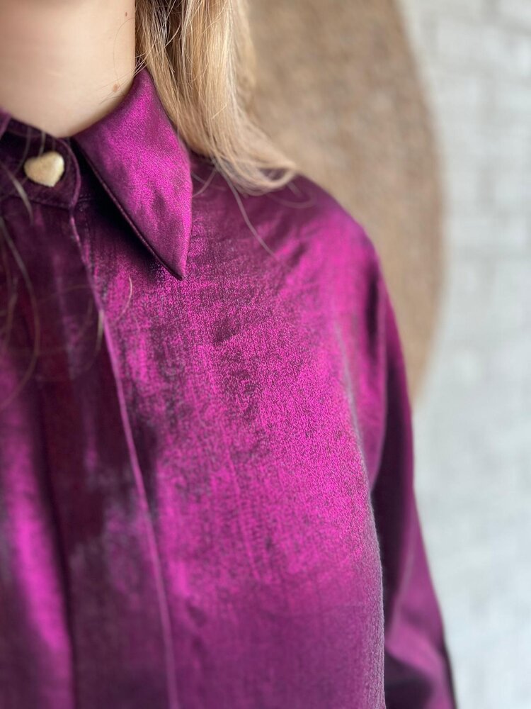 Ydence BLOUSE LINDSEY AUBERGINE Ydence BLOUSE LINDSEY AUBERGINE