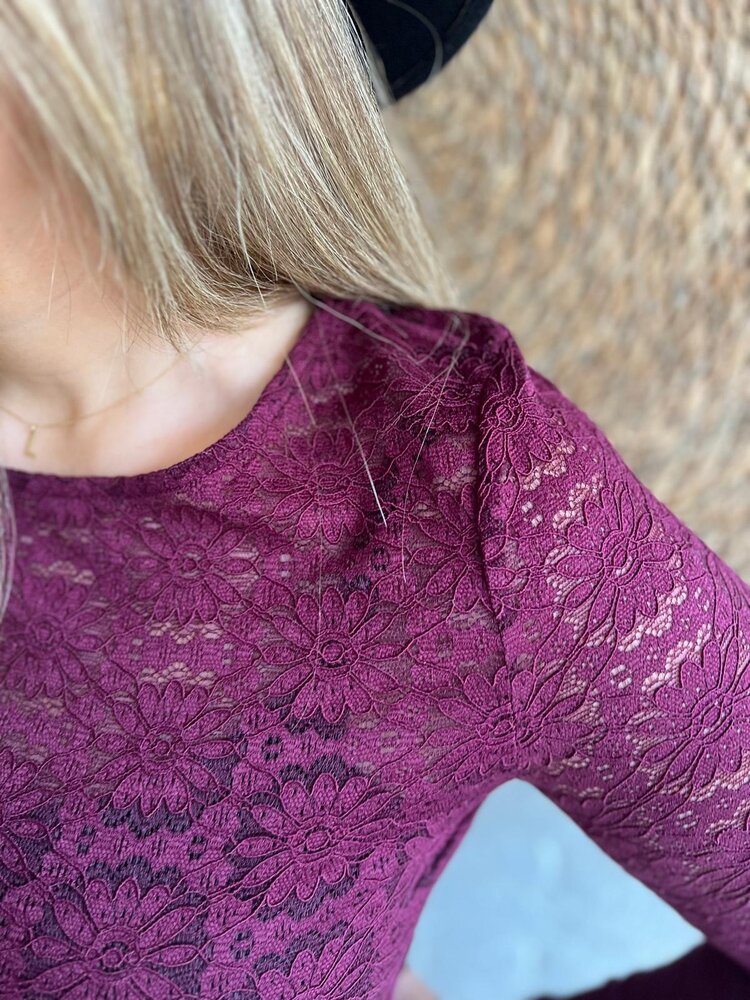 Ydence TOP LOIZA AUBERGINE Ydence TOP LOIZA AUBERGINE