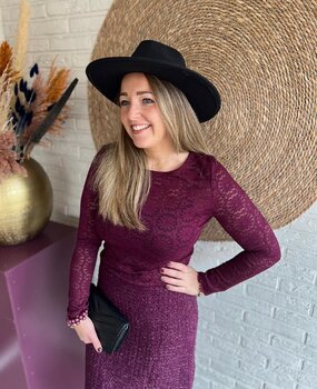 Ydence TOP LOIZA AUBERGINE Ydence TOP LOIZA AUBERGINE