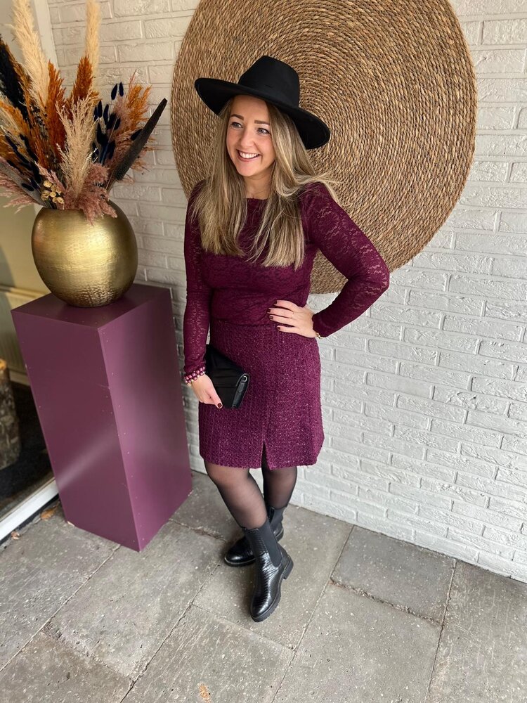 Ydence TOP LOIZA AUBERGINE Ydence TOP LOIZA AUBERGINE