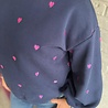 Ydence SWEATER HEARTS NAVY/FUCHSIA PURPLE Ydence SWEATER HEARTS NAVY/FUCHSIA PURPLE