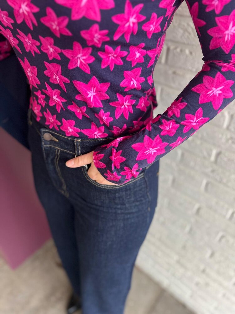 Ydence TOP VANYA NAVY FLOWER Ydence TOP VANYA NAVY FLOWER