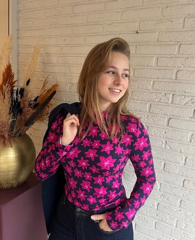 Ydence TOP VANYA NAVY FLOWER Ydence TOP VANYA NAVY FLOWER