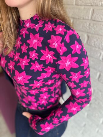 Ydence TOP VANYA NAVY FLOWER Ydence TOP VANYA NAVY FLOWER