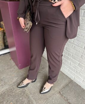 Mi Piace BROEK TRAVELSTOF BONDED 202753 ESPRESSO Mi Piace BROEK TRAVELSTOF BONDED 202753 ESPRESSO