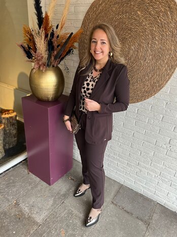 Mi Piace BLAZER TRAVELSTOF BONDED 202634 ESPRESSO Mi Piace BLAZER TRAVELSTOF BONDED 202634 ESPRESSO