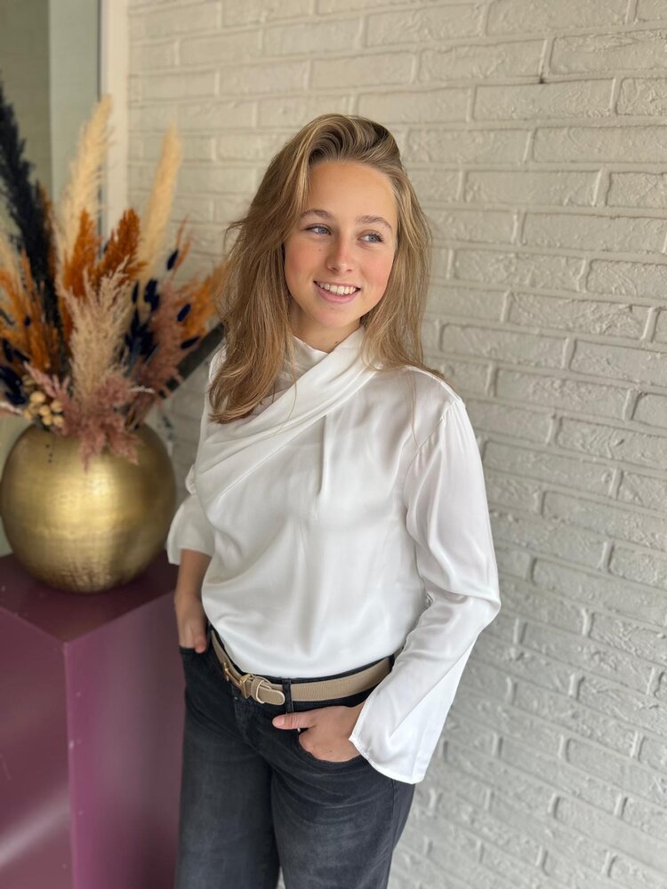 JDY JDYROCKY L/S HIGH NECK TOP WVN