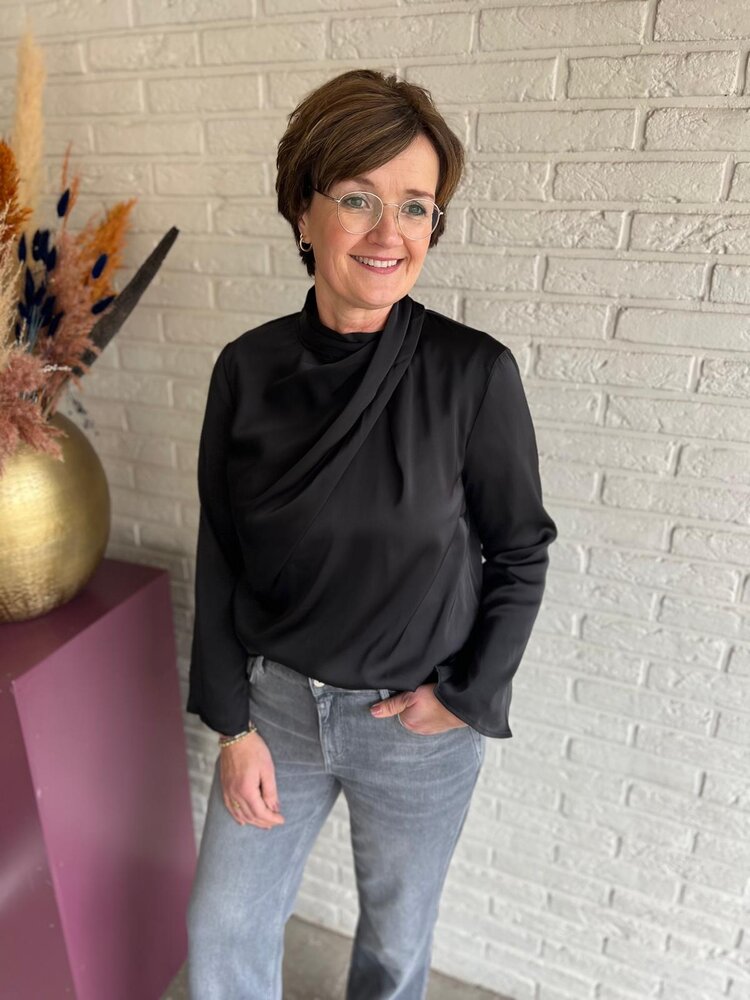 JDY JDYROCKY L/S HIGH NECK TOP WVN