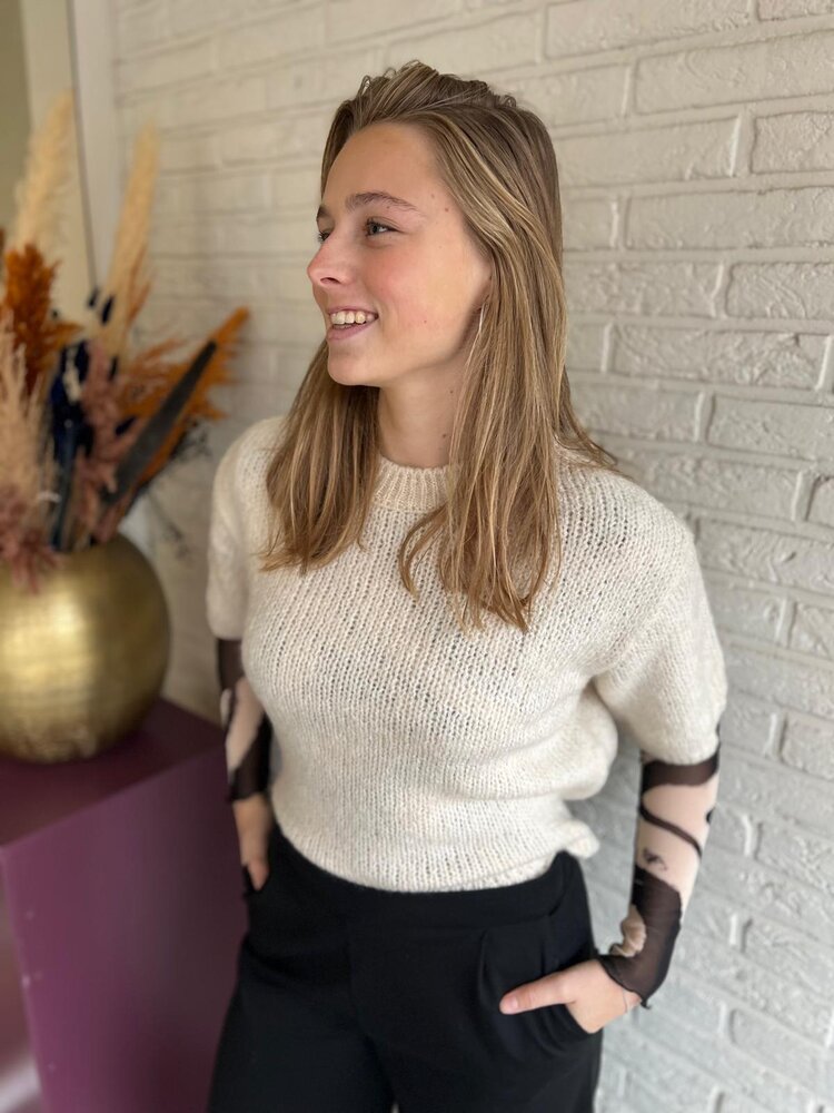 JDY JDYLINEA S/S PULLOVER O-NECK KNT NOOS