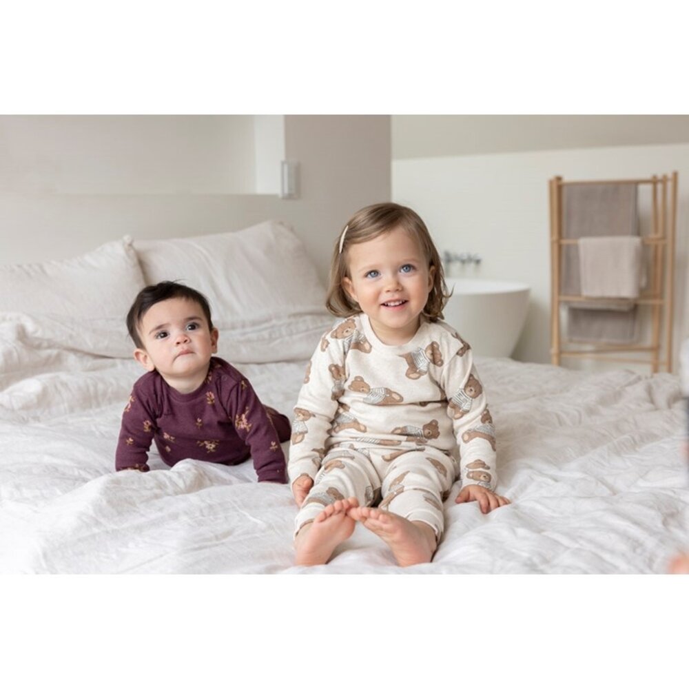 Feetje FEETJE LIMITED - PYJAMA BABY 50500088  - TEDDY BEAR - OFFWHITE MELANGE