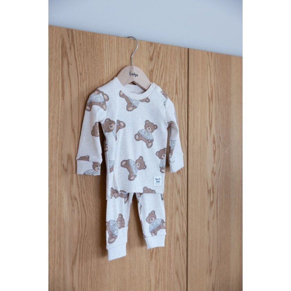 Feetje FEETJE LIMITED - PYJAMA BABY 50500088  - TEDDY BEAR - OFFWHITE MELANGE
