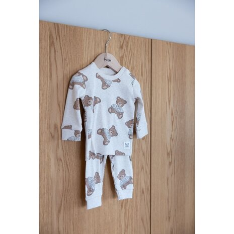 Feetje FEETJE LIMITED - PYJAMA BABY 50500088  - TEDDY BEAR - OFFWHITE MELANGE