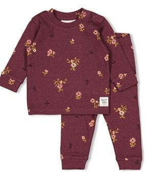 Feetje FEETJE LIMITED - PYJAMA BABY 50500086  - BONNIE BOUQUET - WIJN MELANGE