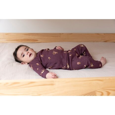 Feetje FEETJE LIMITED - PYJAMA BABY 50500086  - BONNIE BOUQUET - WIJN MELANGE