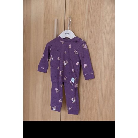 Feetje FEETJE LIMITED - PYJAMA BABY 50500086  - BONNIE BOUQUET - WIJN MELANGE