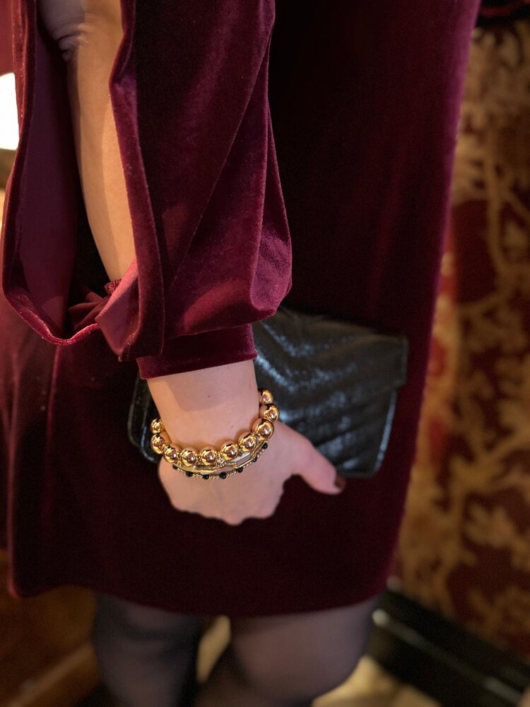 DRESS VELVET BURGUNDY ONE SIZE