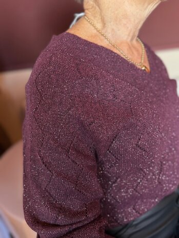 JDY JDYASPEN LIFE L/S V-NECK PULLOVER KNT