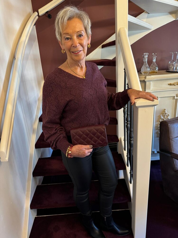 JDY JDYASPEN LIFE L/S V-NECK PULLOVER KNT