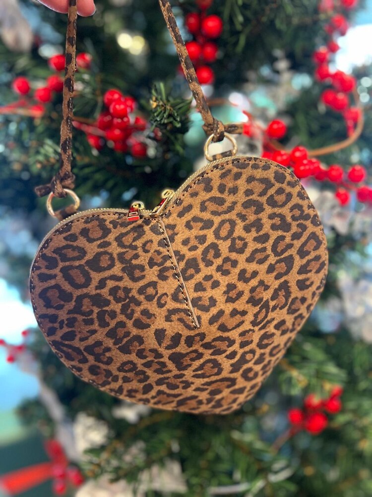 TAS LAMOUR LEOPARD SUEDE