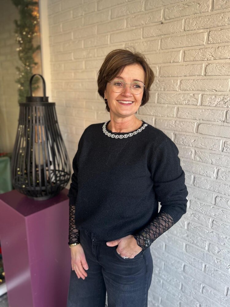 JDY JDYALVA LIFE L/S EMBELLISH PULLOVER KNT