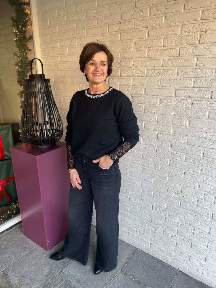 JDY JDYALVA LIFE L/S EMBELLISH PULLOVER KNT