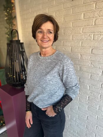 JDY JDYALVA LIFE L/S EMBELLISH PULLOVER KNT